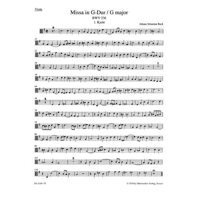 9790006466702 - Missa G-Dur BWV 236 - Lutherische Messe