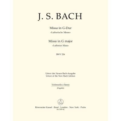 9790006466719 - Missa G-Dur BWV 236 - Lutherische Messe