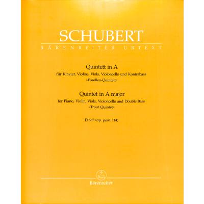 9790006472741 - Quintett A-Dur op 114 D 667 (Forellen Quintett)