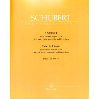 9790006472833 - Oktett F-Dur D 803 op 166