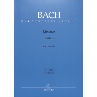 9790006498482 - Motetten BWV 225-230 Partitur - Johann Sebastian Bach Kartoniert (TB)