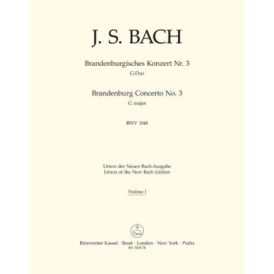 9790006502141 - Brandenburgisches Konzert 3 G-Dur BWV 1048