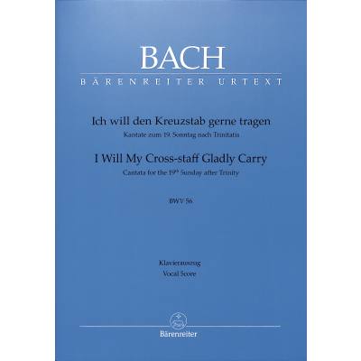 9790006503346 - Kantate 56 Ich will den Kreuzstab gerne tragen BWV 56