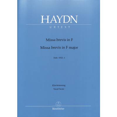 9790006505968 - Missa brevis F-Dur Hob 22 1 (Jugendmesse)