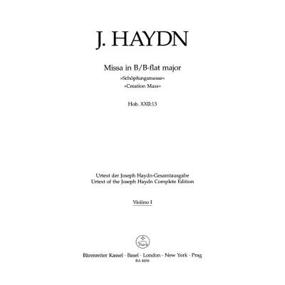 9790006524068 - Missa B-Dur Hob 22 13 (Schöpfungsmesse)