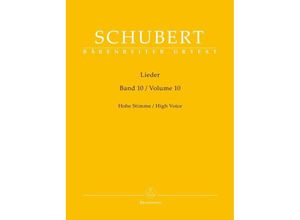 9790006530595 - Urtext   Lieder Band 10 für hohe Stimme - Franz Schubert Kartoniert (TB)