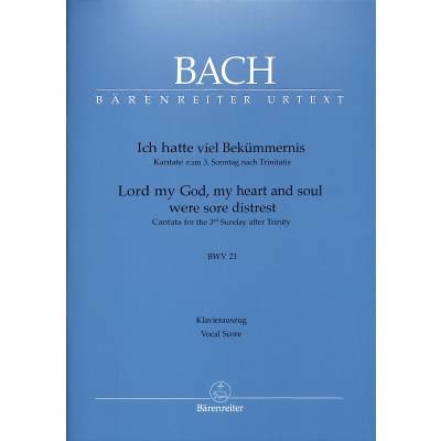 9790006538119 - Kantate 21 ich hatte viel Bekümmernis BWV 21