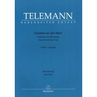 9790006543502 - Gelobet sei der Herr TWV 1602 1216 | Oratorium