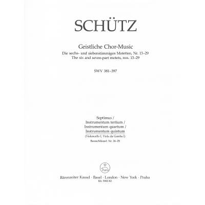 9790006557578 - Geistliche Chormusik SWV 381-397