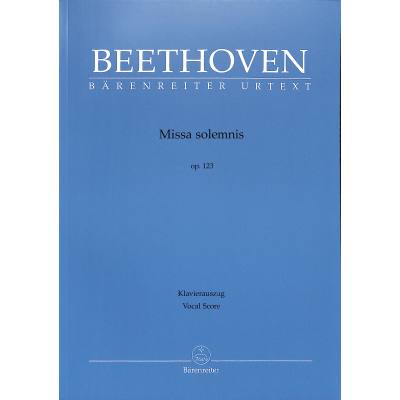 9790006563845 - Missa solemnis D-Dur op 123