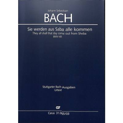 9790007043858 - Kantate 65 Sie werden aus Saba alle kommen BWV 65 9790007043858 - Kantate 65 Sie werden aus Saba alle kommen BWV 65