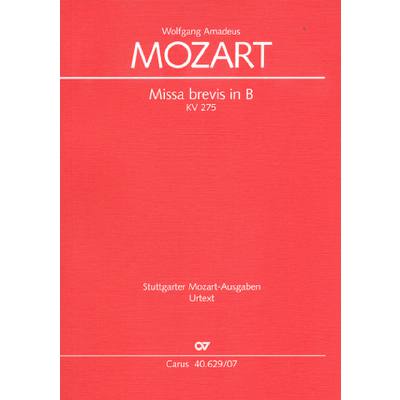 9790007074050 - Missa brevis B-Dur KV 275 (272b)