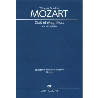 9790007086381 - Dixit et Magnificat KV 193