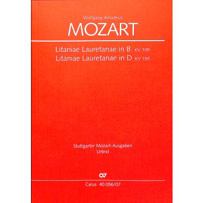 9790007087432 - Litaniae lauretanae B-Dur KV 109 + D-Dur KV 195