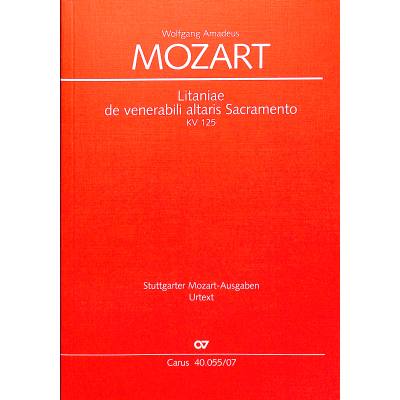 9790007087456 - Litaniae de venerabili altaris sacramento B-Dur KV 125