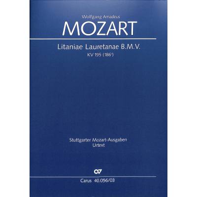 9790007087975 - Litaniae lauretanae D-Dur KV 195