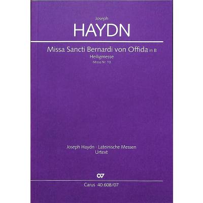 9790007092863 - Missa Sancti Bernardi von Offida Hob 22 10