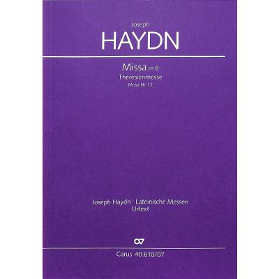 9790007092870 - Missa B-Dur Hob 22 12 (Theresienmesse)