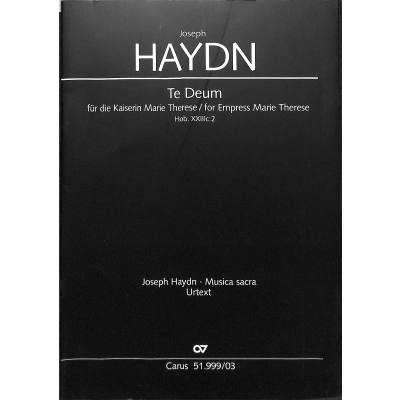 9790007093990 - Te Deum für die Kaiserin Marie Therese C-Dur Hob 23C2
