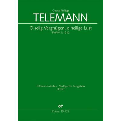 9790007095482 - O selig vergnügen o heilige Lust TWV 1 1212