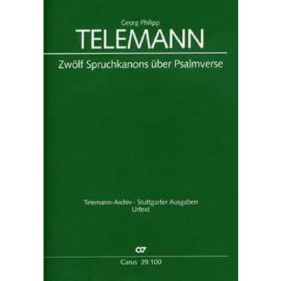 9790007095994 - 12 Spruchkanons über Psalmverse TWV 10 2-13