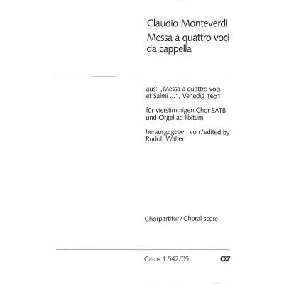 9790007097813 - Messa a quatro voci