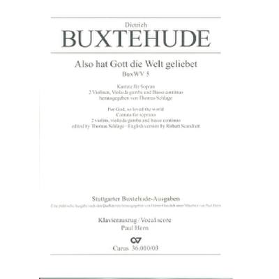 9790007111090 - Also hat Gott die Welt geliebet BUXWV 5