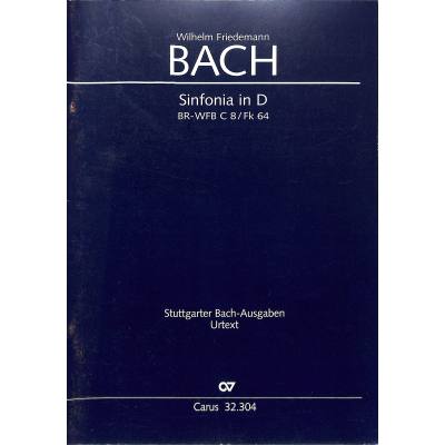 9790007137274 - Sinfonie D-Dur BR WFB C 8   FK 64
