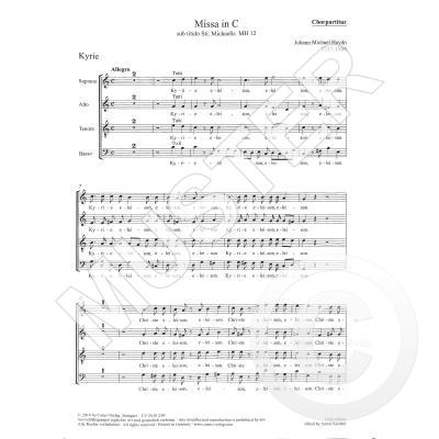 9790007166403 - Missa in C sub titulo Sti Michaelis