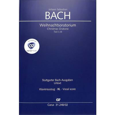 9790007170837 - Weihnachtsoratorium BWV 248 Teil 1-3