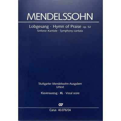 9790007240912 - Lobgesang op 52