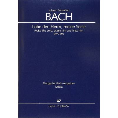 9790007245009 - Kantate 69 Lobe den Herrn meine Seele BWV 69