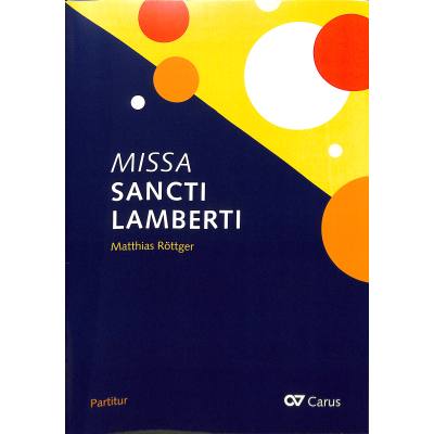 9790007299668 - Missa sancti lamberti