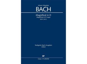 9790007300937 - BACH MAGNIFICAT IN D BWV 243 - Johann Sebastian Bach Geheftet