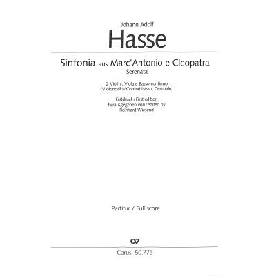 9790007338725 - Sinfonia (aus Marc Antonio e Cleopatra)