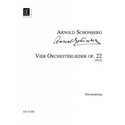 9790008014352 - 4 Orchesterlieder op 22