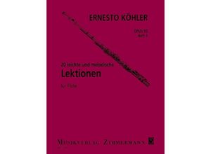 9790010177106 - 20 leichte und melodische Lektionen op 93 für Flöte - 20 leichte und melodische Lektionen Geheftet