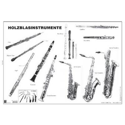 9790010239101 - Poster Holzblasinstrumente