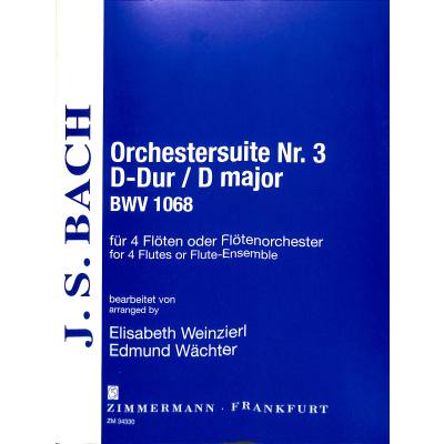 9790010343303 - Ouvertüre (Orchestersuite) 3 D-Dur BWV 1068