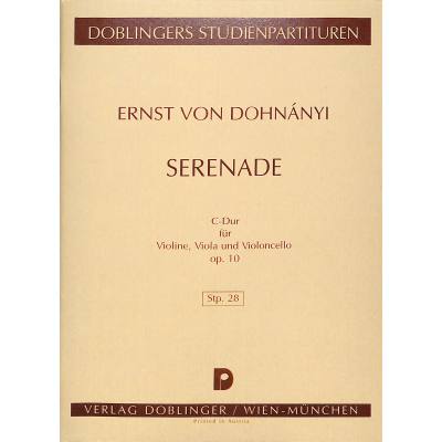 9790012030720 - Serenade C-Dur op 10