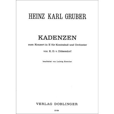 9790012157045 - Kadenzen zu Dittersdorf Konzert E-Dur