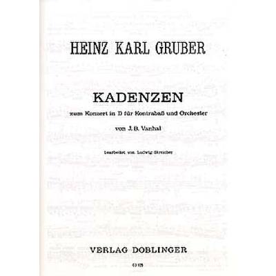 9790012157052 - Kadenzen zu Vanhal Konzert D-Dur