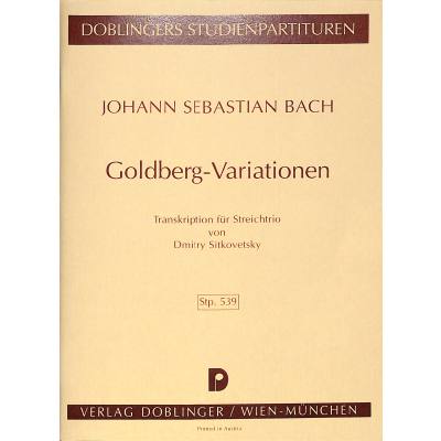 9790012170037 - Goldberg Variationen BWV 988