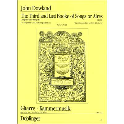 9790012186373 - Third book of songs and ayres 3 + 4