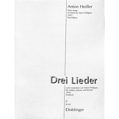 9790012191872 - 3 Lieder nach Gedichten von Anton Wildgans