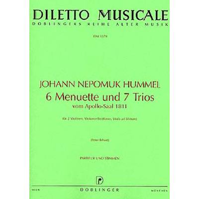 9790012193425 - 6 Menuette + 7 Trios vom Apollo Ballsaal 1811