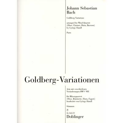 9790012409915 - Goldberg Variationen BWV 988