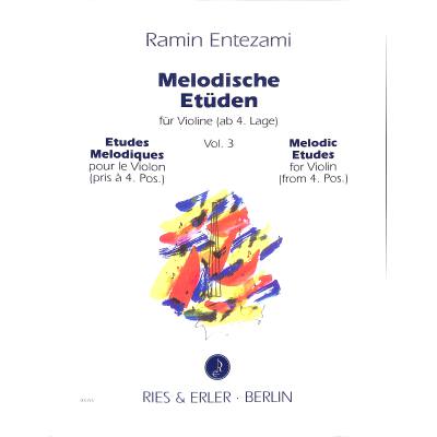 9790013000968 - Melodische Etüden 3