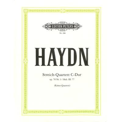 9790014003708 - Quartett C-Dur op 76 3 Hob 3 77 (Kaiser)