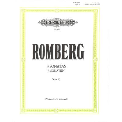9790014009793 - Sonaten für 2 Violoncelli op 43 Nr 1-3 - Bernhard Heinrich Romberg Geheftet 9790014009793 - Sonaten für 2 Violoncelli op 43 Nr 1-3 - Bernhard Heinrich Romberg Geheftet